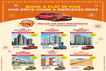 Get a free car on every booking at VGN properties in Chennai